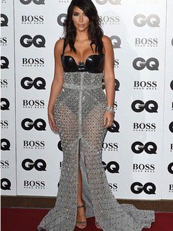 Kim Kardashian en la gala de los premios GQ