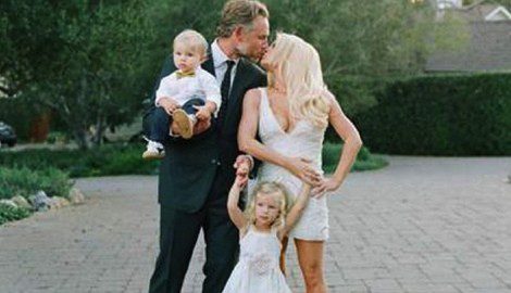 Jessica Simpson y Eric Johnson junto a sus hijos Maxwell y Ace / Instagram