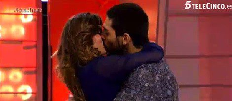 Triana e Isaac besándose / Telecinco.es
