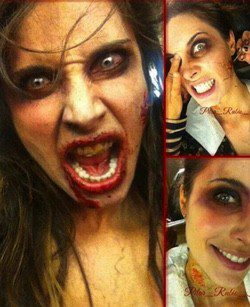 Pilar Rubio se disfraza de zombie / Instagram
