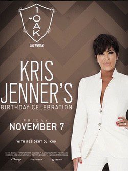 Invitación a la fiesta de cumpleaños de Kris Jenner | Instagram