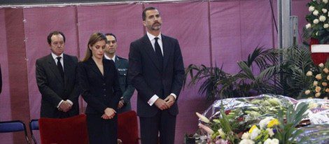 Los Reyes de España en el funeral por las víctimas del accidente de autobús de Cieza