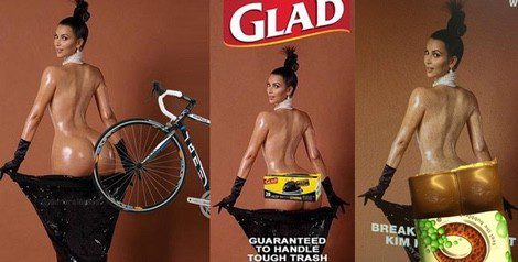 Parodias de la portada con el desnudo de Kim Kardashian