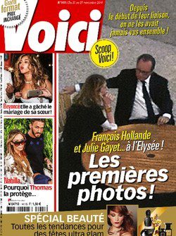 Hollande y Gayet en el Elíseo