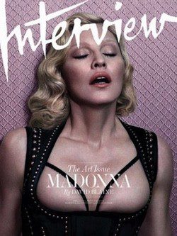 Madonna en la portada de la revista Interview