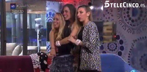 Alejandra, Yolanda y Paula tras saber que son las finalistas de 'Gran Hermano 15' / Telecinco.es