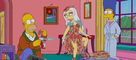Lady Gaga en 'Los Simpson'