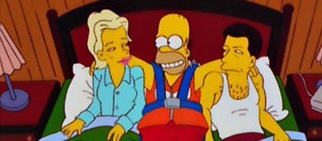 Kim Basinger y Alec Baldwin en 'Los Simpson'