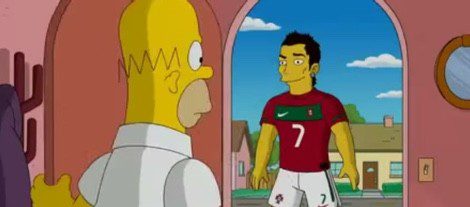 Cristiano Ronaldo en 'Los Simpson'
