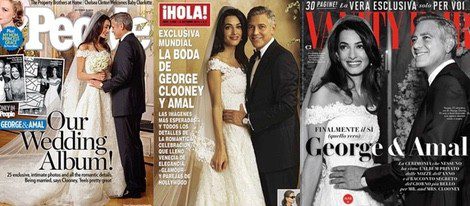 El enlace entre George Clooney y Amal Alamuddin acaparó todas las portadas