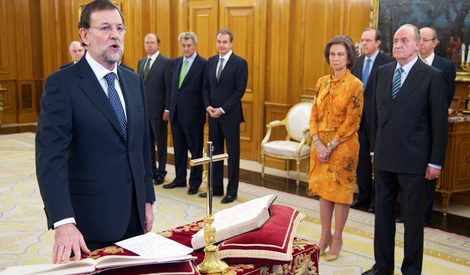 Mariano Rajoy jura su cargo en Zarzuela