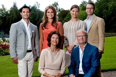 La Familia Real sueca felicita el 2012 con una postal navideña muy primaveral