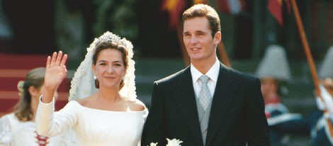 Iñaki Urdangarín y la Infanta Cristina el día de su boda