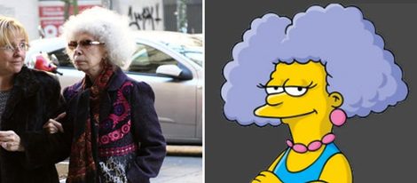 Parecidos razonables: La Duquesa de Alba y la hermana de Marge Simpson