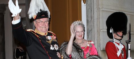 La Reina Margarita de Dinamarca y su marido le Príncipe Enrique