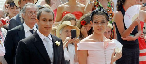 Carlota Casiraghi y Alex Dellal en la boda real de los Príncipes Alberto y Charlene de Mónaco