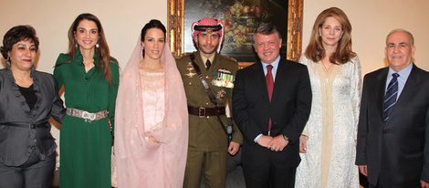 La Familia Real Jordana en la boda de Hamzah y Basma