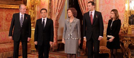 La Familia Real y Nicolas Sarkozy