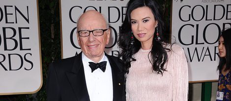 Rupert Murdoch y su esposa