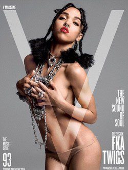 FKA twigs posa desnuda en la portada de V Magazine