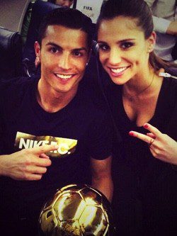 Cristiano Ronaldo y Lucía Villalón / Twitter