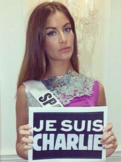 Miss España 2014 contra los atentados de París