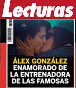 Álex González con Amaya Méndez en Lecturas