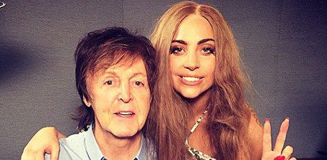 Lady Gaga 'pillada' en el estudio de grabación junto a Paul McCartney. ¿Dueto musical a la vista?