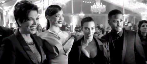 Kriss Jenner, Rihanna y Kim Kardashian junto a Big Sean en su video 'Patience' | Youtube