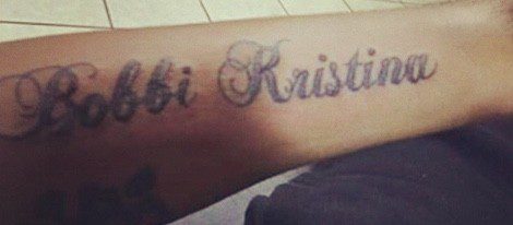 Tatuaje de Nick Gordon en honor a Bobbi Kristina