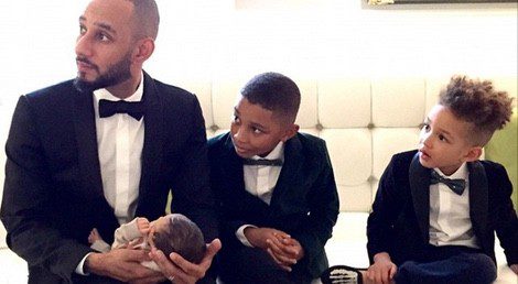 Swizz Beatz con sus tres hijos: Genesis Ali, Kasseem Jr y Egypt Daoud | Instagram[