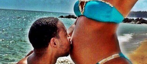 Ludacris besa la barriga de Eudoxie Foto:Instagram