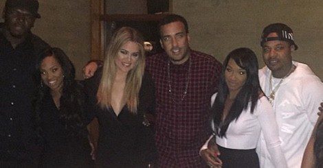 Khloé Kardashian y French Montana en el cumpleaños de Malika