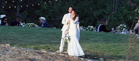 Nikki Reed e Ian Somerhalder en su boda / Twitter
