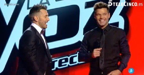 Ricky Martin, invitado de honor al primer directo de 'La Voz' / Telecinco.es