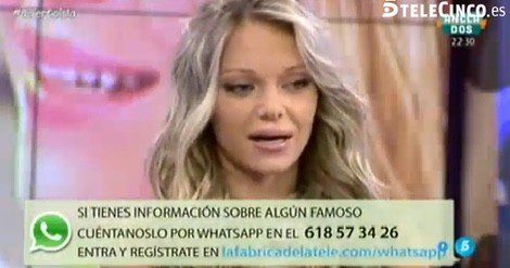 Luisa hablando en 'Sálvame' de su ruptura con Alberto Isla / Telecinco.es