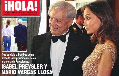 Isabel Preysler y Mario Vargas Llosa en ¡Hola!