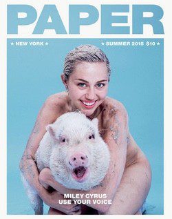 Miley Cyrus se desnuda para Paper Magazine