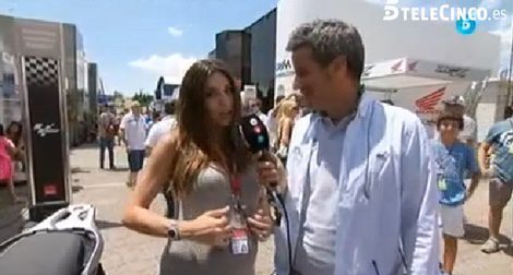 Melissa Jiménez con Nico Abad en el Gran Premio de Catalunya / Telecinco.es