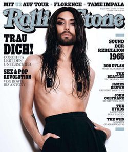 Conchita Wurst posando para Rolling Stone