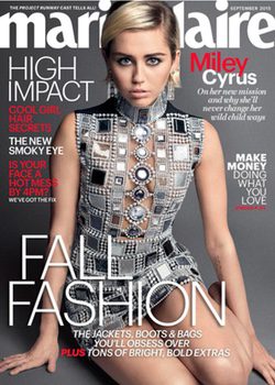 Miley Cyrus en la portada de Marie Claire para septiembre de 2015