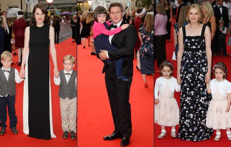 Los niños de 'Downton Abbey' en la fiesta de la Academia Británica de Cine y TV para la serie