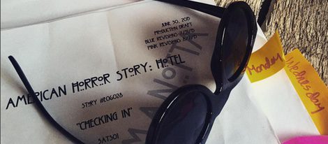 Lady Gaga repasa su guión de 'American Horror Story: Hotel' | Instagram