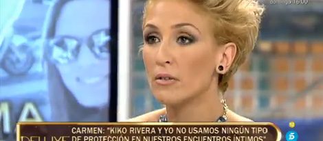 Carmen afirma que no utilizó anticonceptivos con Kiko Rivera