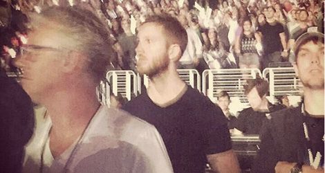 Calvin Harris en primera fila de uno de los conciertos de Taylor Swift en Los Ángeles