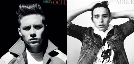 Brooklyn Beckham para la revista Miss Vogue