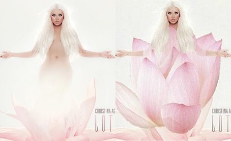Christina Aguilera sin y con censura
