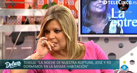 Terelu Campos trata de contener las lágrimas / Telecinco.es