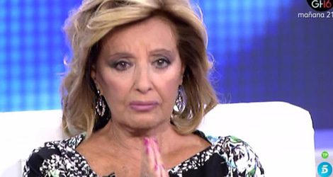 María Teresa Campos no puede evitar las lágrimas / Telecinco.es