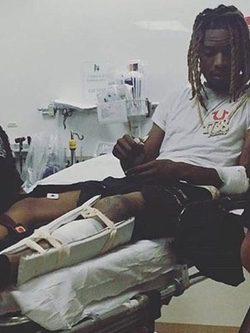Fetty Wap en el hospital tras su accidente | Twitter